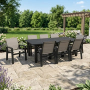 Prescott 9 Piece Black Dining Group - The Great Escape