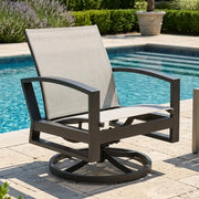 Prescott Sling Swivel Rocker Chat Chair - The Great Escape