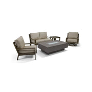 Madison 5 Piece Loveseat Firepit Chat Group - The Great Escape
