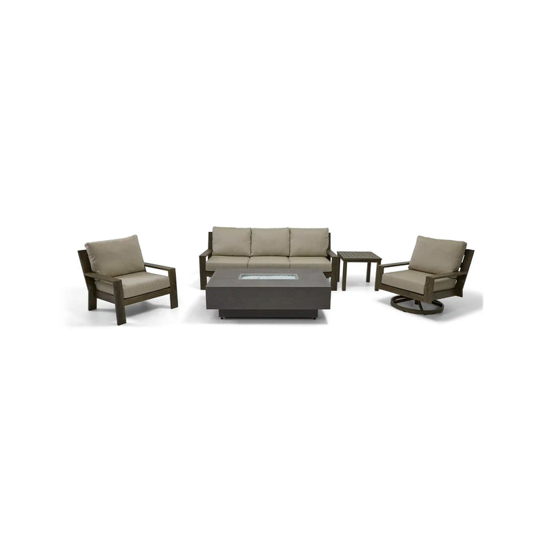 Madison 5 Piece Sofa Firepit Chat Group - The Great Escape