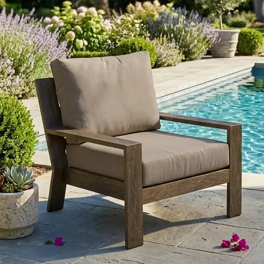 Madison Cushioned Lounge Chair - The Great Escape