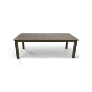 44x90-136 Inch Rectangle Aluminum Slat Extension Table - The Great Escape