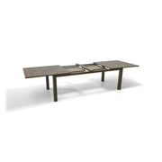 44x90-136 Inch Rectangle Aluminum Slat Extension Table - The Great Escape