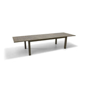 44x90-136 Inch Rectangle Aluminum Slat Extension Table - The Great Escape