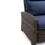 Ellis Reclining High Back Recliner Chair Indigo Acrylic - The Great Escape