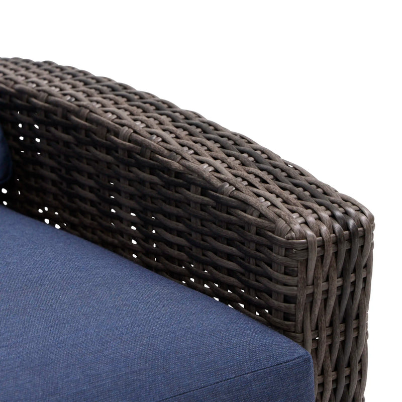Ellis Reclining High Back Recliner Chair Indigo Acrylic - The Great Escape