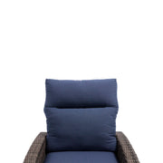 Ellis Reclining High Back Recliner Chair Indigo Acrylic - The Great Escape