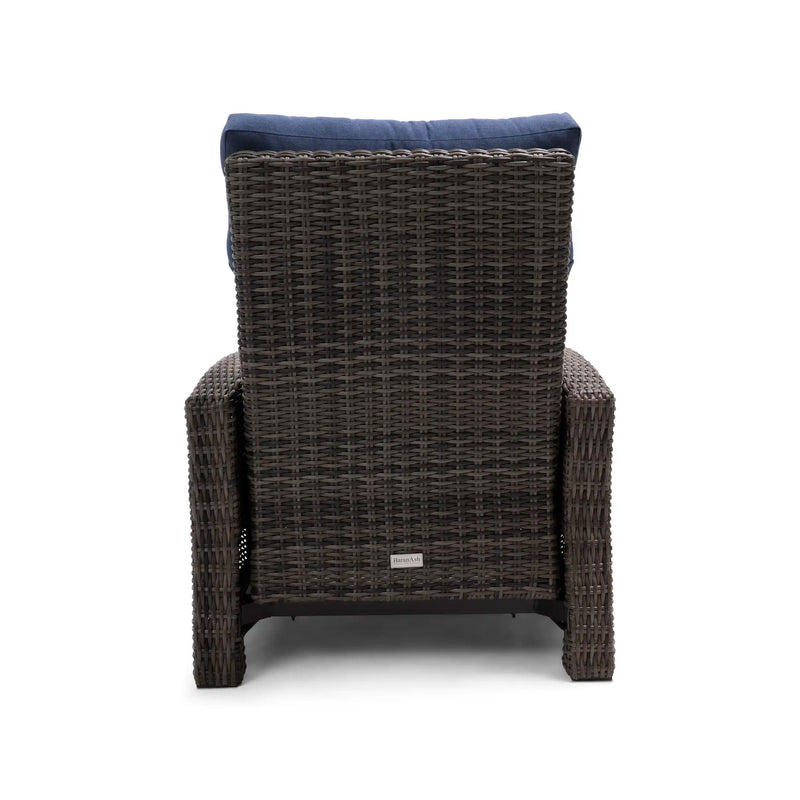 Ellis Reclining High Back Recliner Chair Indigo Acrylic - The Great Escape
