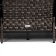 Ellis Reclining High Back End Sofa Indigo Acrylic - The Great Escape