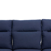 Ellis Reclining High Back End Sofa Indigo Acrylic - The Great Escape
