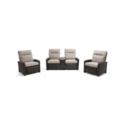 Ellis Reclining 3 Piece Loveseat Group Dove Acrylic - The Great Escape