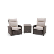 Ellis 3 Piece Recliner Group Dove Acrylic - The Great Escape
