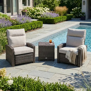Ellis 3 Piece Recliner Group Dove Acrylic - The Great Escape