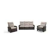 Ellis Reclining 3 Piece Sofa Group Dove Acrylic - The Great Escape