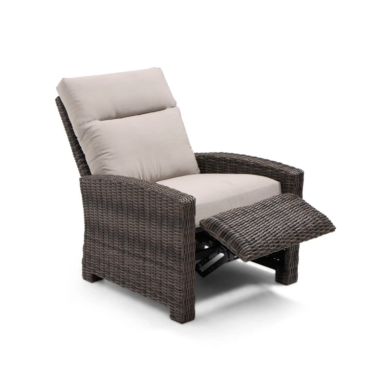 Ellis Reclining High Back Recliner Chair Dove Acrylic - The Great Escape