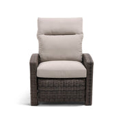 Ellis Reclining High Back Recliner Chair Dove Acrylic - The Great Escape
