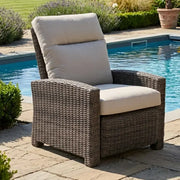 Ellis Cushioned Recliner - Dove Acrylic - The Great Escape