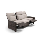 Ellis Reclining High Back End Sofa Dove Acrylic - The Great Escape