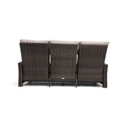 Ellis Reclining High Back End Sofa Dove Acrylic - The Great Escape