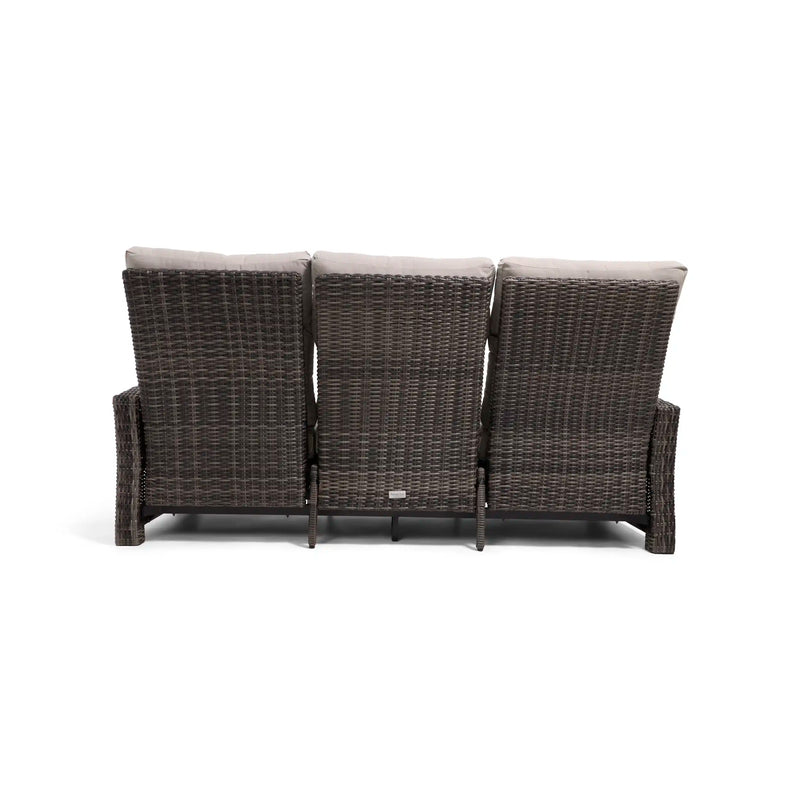 Ellis Reclining High Back End Sofa Dove Acrylic - The Great Escape
