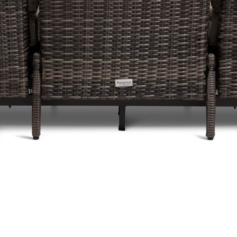 Ellis Reclining High Back End Sofa Dove Acrylic - The Great Escape