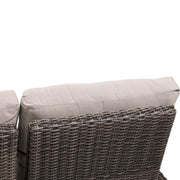 Ellis Reclining High Back End Sofa Dove Acrylic - The Great Escape