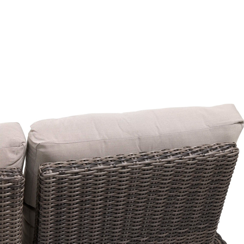 Ellis Reclining High Back End Sofa Dove Acrylic - The Great Escape
