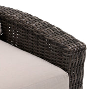 Ellis Reclining High Back Loveseat With Console Dove Acrylic - The Great Escape