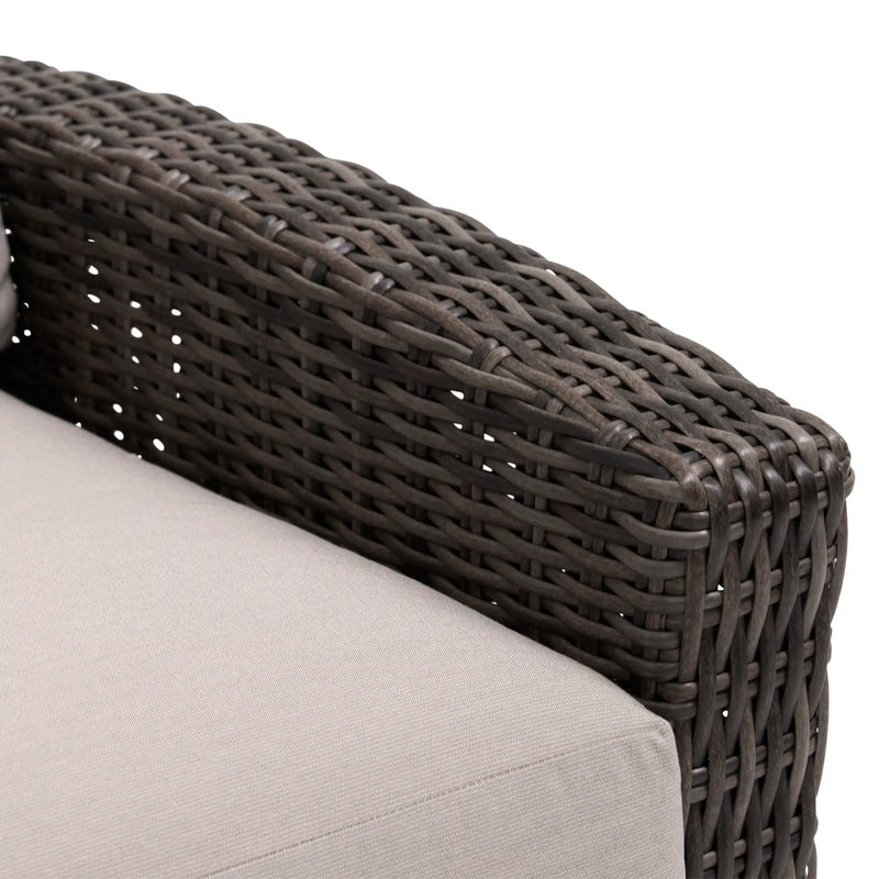 Ellis Reclining High Back Loveseat With Console Dove Acrylic - The Great Escape