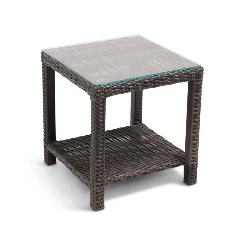 19" Square Woven End Table - The Great Escape
