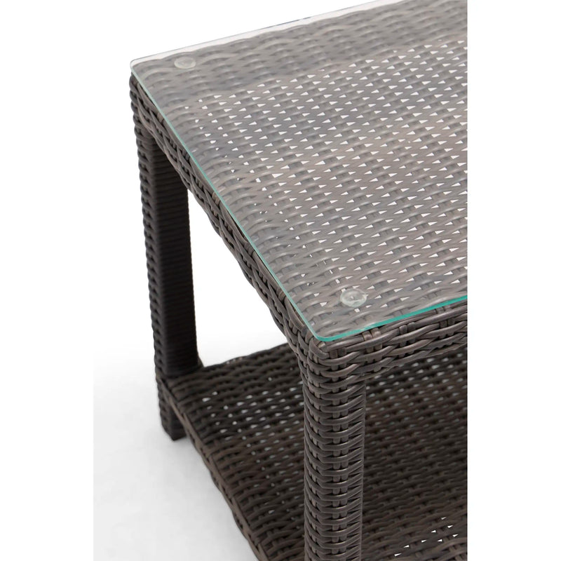 19" Square Woven End Table - The Great Escape