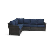 Ellis 4 Piece Sectional Group Indigo Acrylic - The Great Escape