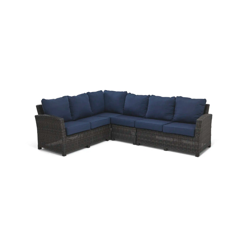 Ellis 4 Piece Sectional Group Indigo Acrylic - The Great Escape