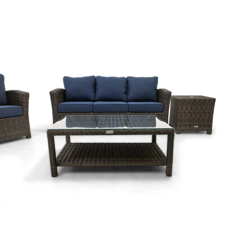 Ellis 5 Piece Indigo Acrylic Sofa Chat Group - The Great Escape