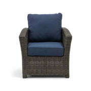 Ellis Indigo Acrylic Lounge Chair - The Great Escape