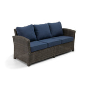 Ellis Indigo Acrylic Sofa - The Great Escape