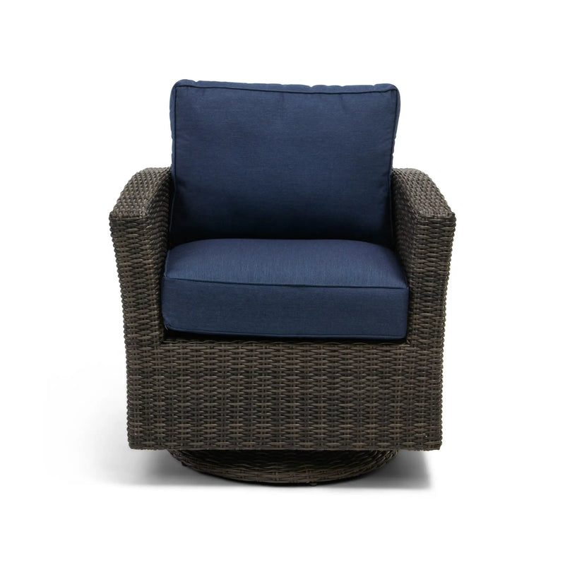Ellis Indigo Acrylic Swivel Glider - The Great Escape