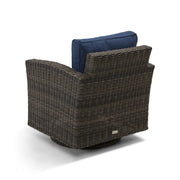 Ellis Indigo Acrylic Swivel Glider - The Great Escape