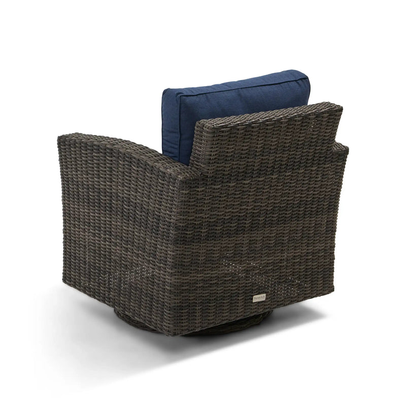 Ellis Indigo Acrylic Swivel Glider - The Great Escape