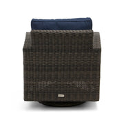 Ellis Indigo Acrylic Swivel Glider - The Great Escape
