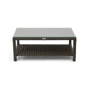 Ellis Silver Oak 20"x40" Rectangle Woven Coffee Table - The Great Escape