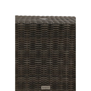 Ellis Silver Oak 22" Square Umbrella Woven End Table - The Great Escape