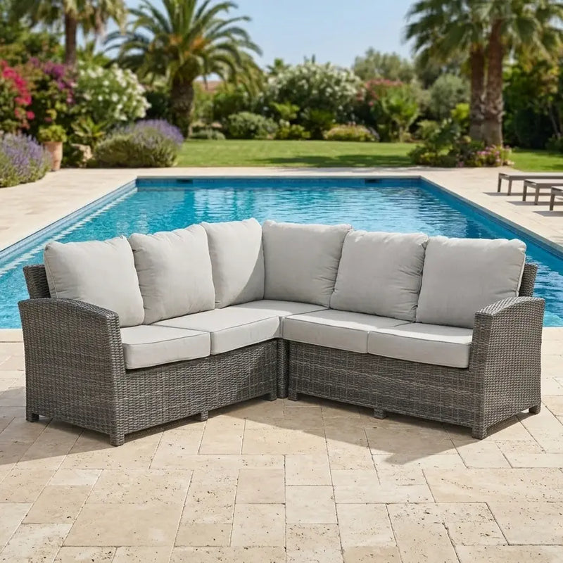 Ellis 3 Piece Sectional Group Dove Acrylic - The Great Escape