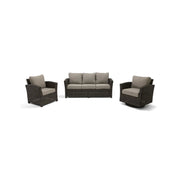 Ellis 3 Piece Dove Acrylic Sofa Group - The Great Escape