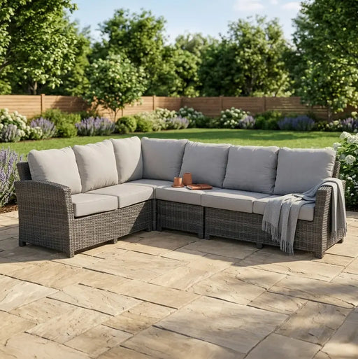 Ellis 4 Piece Sectional Group Dove Acrylic - The Great Escape