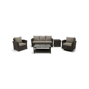 Ellis 5 Piece Dove Acrylic Sofa Chat Group - The Great Escape