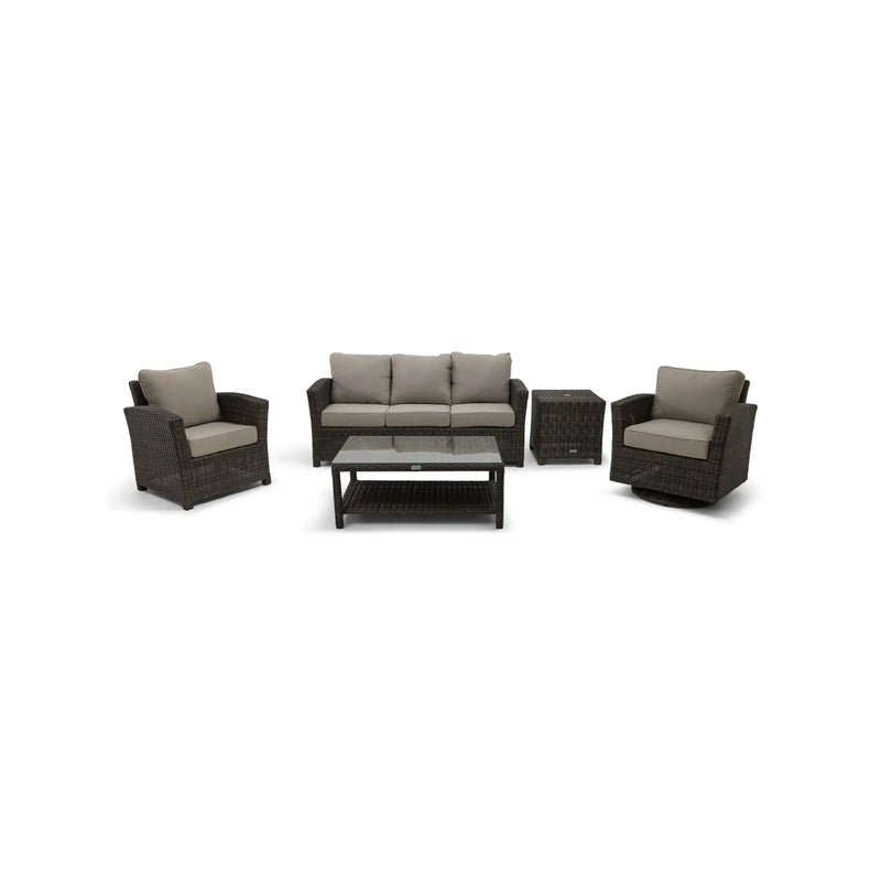 Ellis 5 Piece Dove Acrylic Sofa Chat Group - The Great Escape