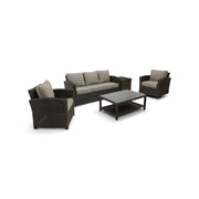 Ellis 5 Piece Dove Acrylic Sofa Chat Group - The Great Escape
