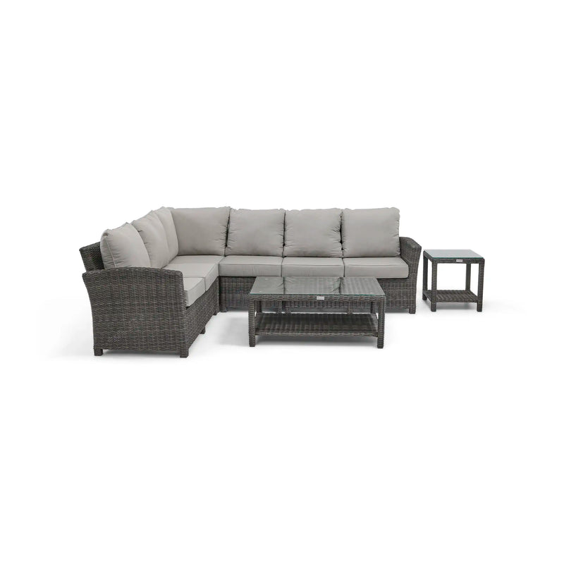 Ellis 6 Piece Sectional Chat Group Dove Acrylic - The Great Escape