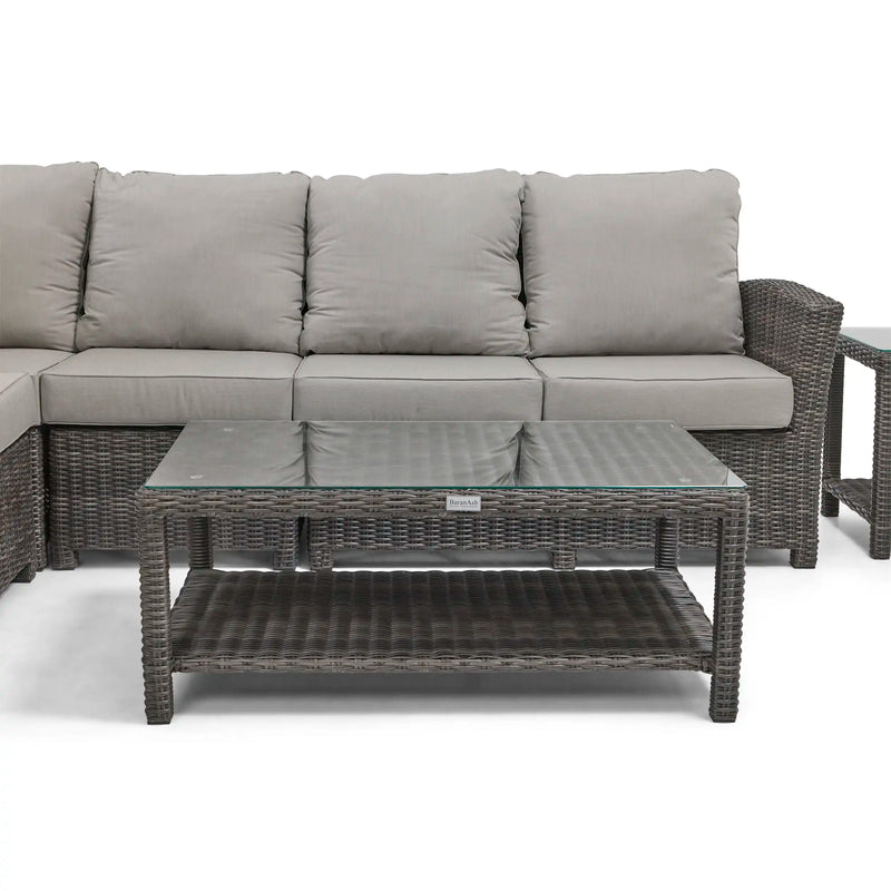 Ellis 6 Piece Sectional Chat Group Dove Acrylic - The Great Escape